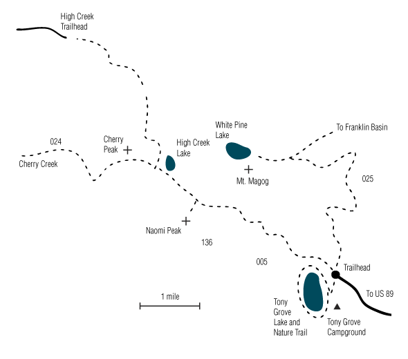 Naomi Wilderness Map