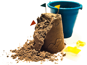 sand bucket with shovel